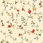 Papel De Parede Adesivo Lavável Flores De Listras 15m