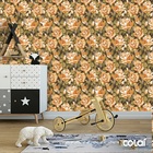 Papel De Parede Adesivo Lavável Flores Infantis 12m