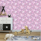 Papel De Parede Adesivo Lavável Flores Nos Corações 9m