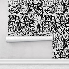 Papel De Parede Adesivo Lavável Grafite Preto Sala Quarto 3m