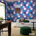Papel De Parede Adesivo Lavável Hexágonos 6m