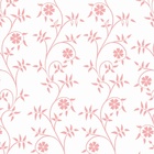 Papel De Parede Adesivo Lavável Jardim Ilustrado Rosa 15m