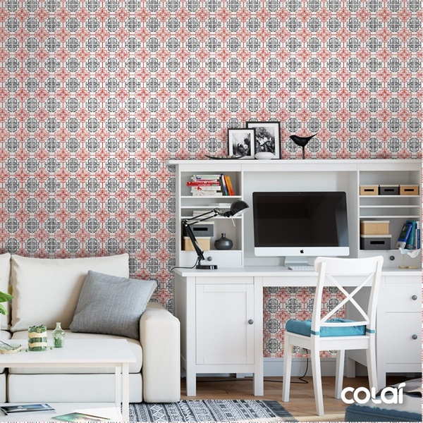 Papel De Parede Adesivo Lavável Katakana 15m