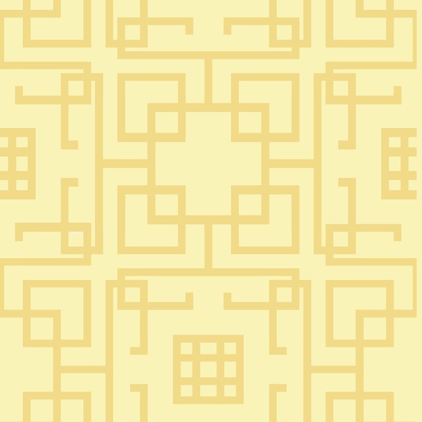 Papel De Parede Adesivo Lavável Labirinto Amarelo 6m