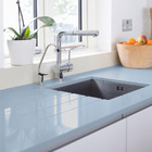 Papel De Parede Adesivo Lavavel Laca Alto Brilho Azul Caribe