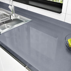 Papel De Parede Adesivo Lavavel Laca Alto Brilho Cinza Azulado