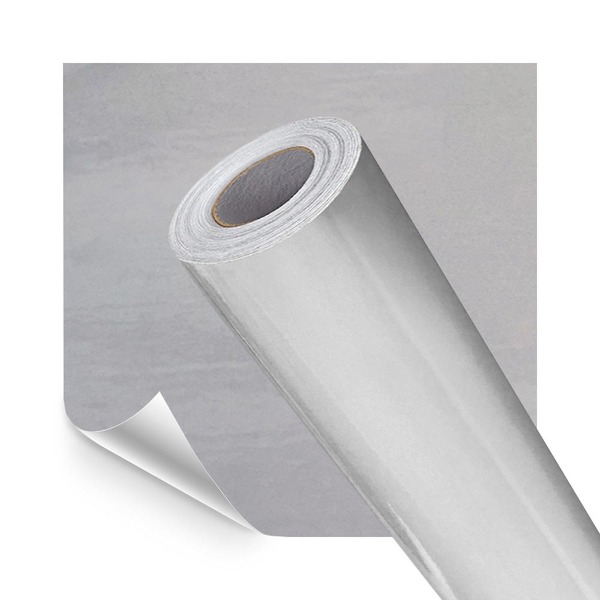 Papel De Parede Adesivo Lavavel Laca Alto Brilho Cinza Claro