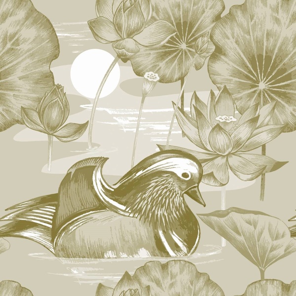 Papel De Parede Adesivo Lavável Lago Vintage 3m