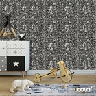 Papel De Parede Adesivo Lavável Letras De Giz 9m