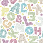 Papel De Parede Adesivo Lavável Letras Engraçadas 6m