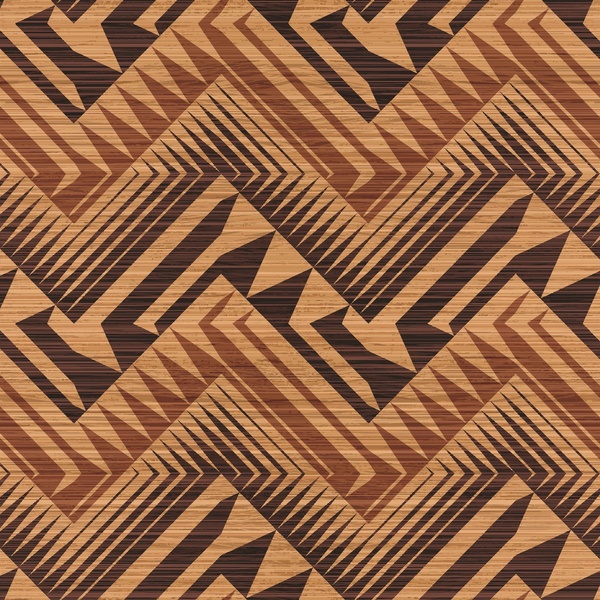 Papel De Parede Adesivo Lavável Linhas Indígenas 9m