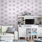 Papel De Parede Adesivo Lavável Lírio Roxo 9m