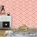 Papel De Parede Adesivo Lavável Lisianto Rosa 9m