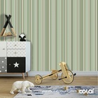 Papel De Parede Adesivo Lavável Listrado Camuflado 15m