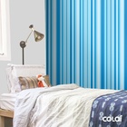 Papel De Parede Adesivo Lavável Listrado Ciano 9m
