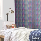 Papel De Parede Adesivo Lavável Listrado Colorido 9m