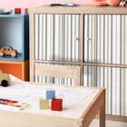 Papel De Parede Adesivo Lavavel Listrado Creme E Cinza 500x60