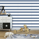 Papel De Parede Adesivo Lavável Listrado Horizontal 6m