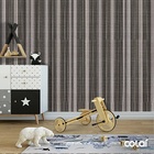 Papel De Parede Adesivo Lavável Listrado Tecido 15m