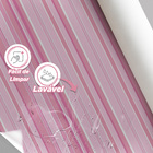 Papel De Parede Adesivo Lavável Listrado Tons De Rosa 12m