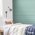 Papel De Parede Adesivo Lavável Listrado Verde 18m