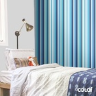Papel De Parede Adesivo Lavável Listrado Vertical Azul 9m