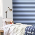 Papel De Parede Adesivo Lavável Listras Azul E Branca 12m