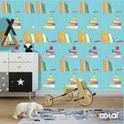 Papel De Parede Adesivo Lavável Livros 18m