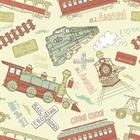 Papel De Parede Adesivo Lavável Locomotiva