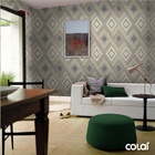 Papel De Parede Adesivo Lavável Losango Areado 9m