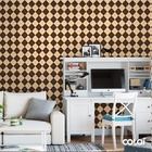 Papel De Parede Adesivo Lavável Losango Capuccino 9m