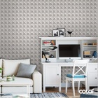 Papel De Parede Adesivo Lavável Losango Cinza 3d 9m