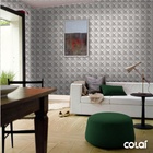 Papel De Parede Adesivo Lavável Losango Cinza 3d 9m