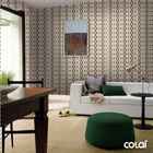 Papel De Parede Adesivo Lavável Losango Marrom 6m