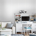 Papel De Parede Adesivo Lavável Losangos Cinza Degradê 12m