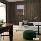 Papel De Parede Adesivo Lavável Madeira Ébano 12m