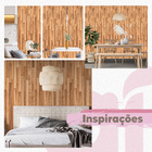 Papel De Parede Adesivo Lavável Madeira Freijó 12m