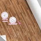 Papel De Parede Adesivo Lavável Madeira Freijó 18m