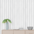 Papel De Parede Adesivo Lavável Madeira Ripada Branca