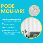 Papel De Parede Adesivo Lavável Madeira Ripada Branca