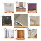 Papel De Parede Adesivo Lavavel Marmore Bege Light 500x60cm