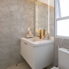 Papel De Parede Adesivo Lavavel Marmore Botticino Cinza Grungy