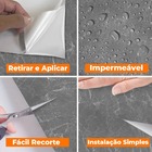 Papel De Parede Adesivo Lavavel Marmore Cinza Escuro