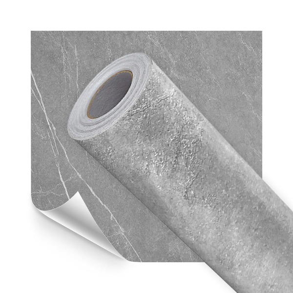 Papel De Parede Adesivo Lavavel Mármore Gris Armani Cinza