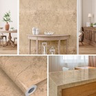 Papel De Parede Adesivo Lavavel Mármore Marrom Imperial