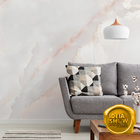 Papel De Parede Adesivo Lavável Mármore Rosa Lindo Cozinha