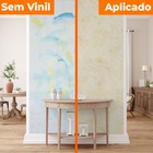 Papel De Parede Adesivo Lavavel Marmore Travertino Bege 500x6