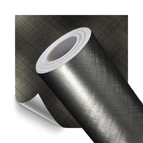 Papel De Parede Adesivo Lavavel Metalico Texturizado Chumbo