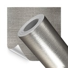 Papel De Parede Adesivo Lavavel Metalico Texturizado Prata Old
