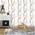 Papel De Parede Adesivo Lavável Mini Lírios 15m